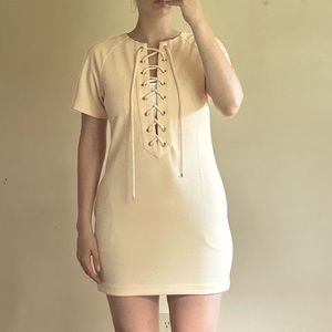 English Factory Nude Dress Small
